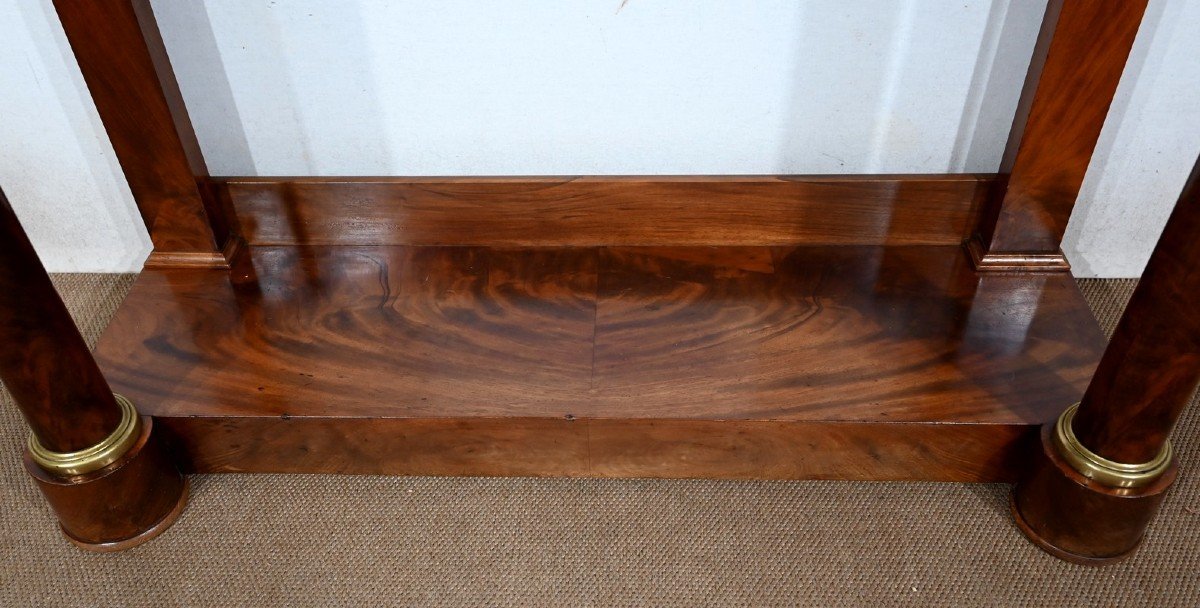 Console In Bramble Mahogany, Empire Period - Early Nineteenth-photo-3