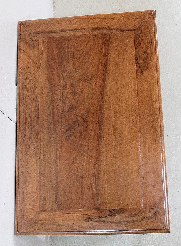 Small Office Table In Solid Walnut – 1920-photo-1