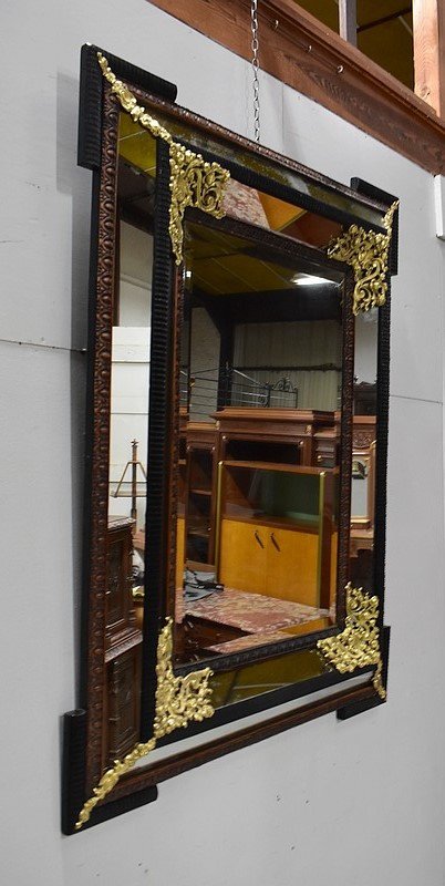 Large Rectangular Mirror, Louis XIV Style, Napoleon III Period - Nineteenth-photo-2