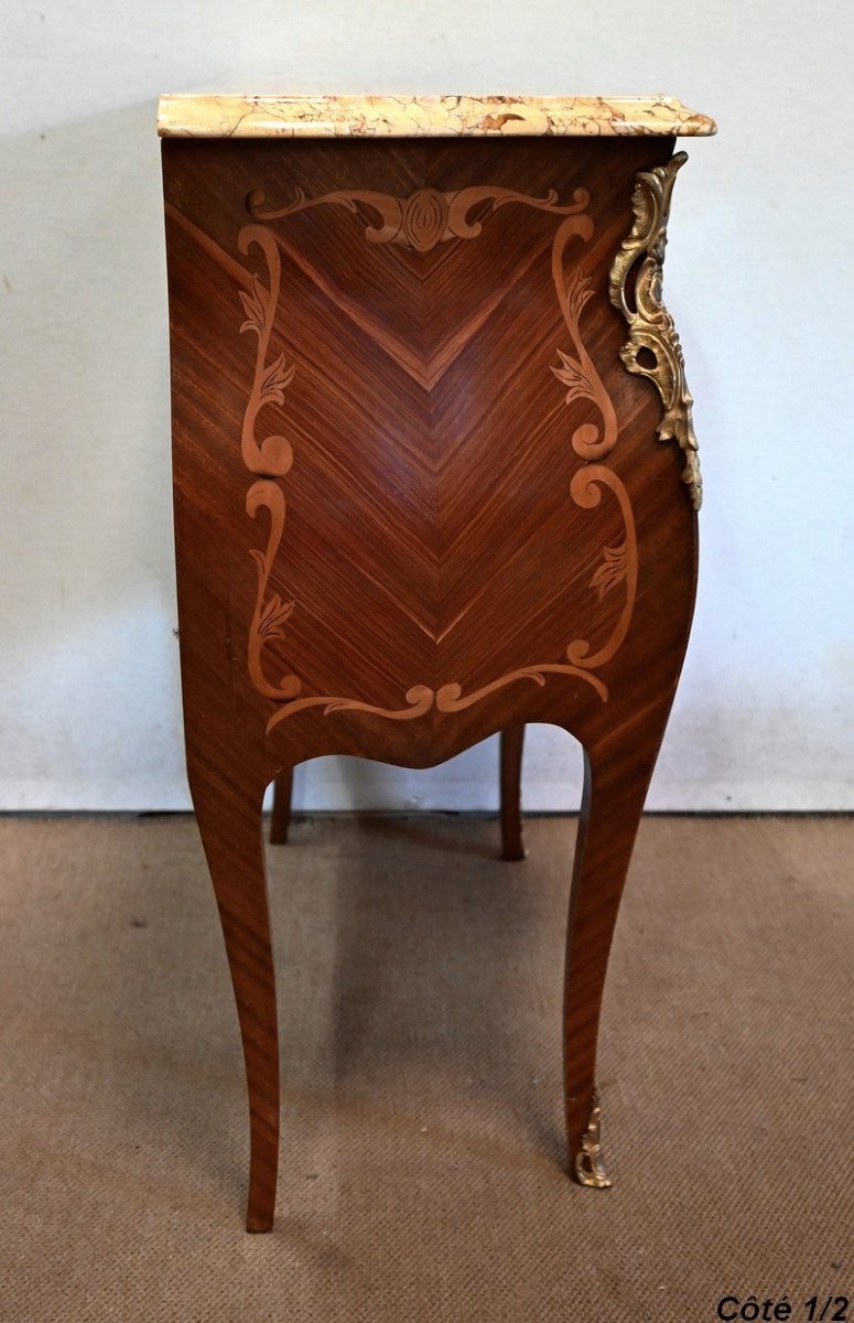 Mahogany Commode, Transition Style Louis XIV / Louis XV - Early 20th Century-photo-5