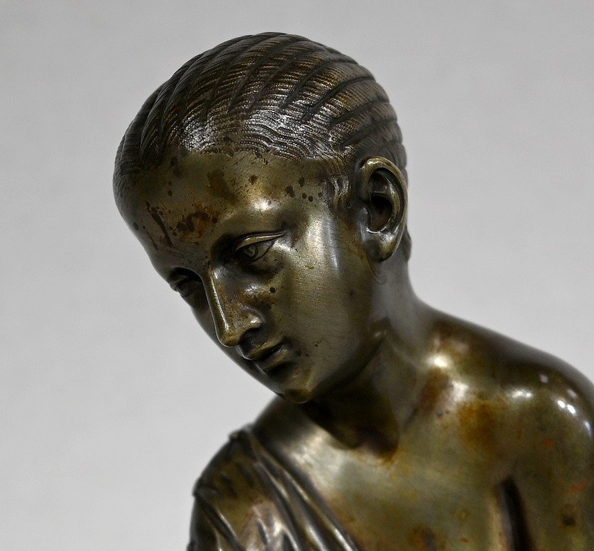 Bronze « La Joueuse D’osselets » D’après Statue Antique – XIXe-photo-3