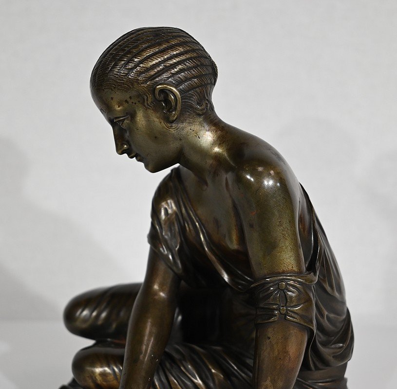 Bronze « La Joueuse D’osselets » D’après Statue Antique – XIXe-photo-4