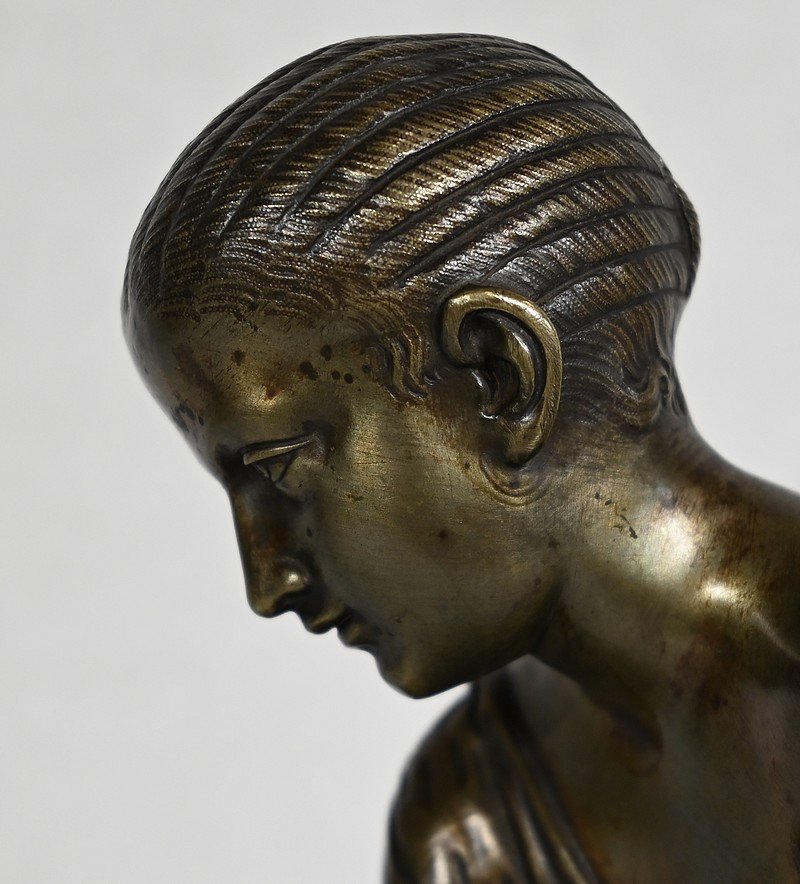 Bronze « La Joueuse D’osselets » D’après Statue Antique – XIXe-photo-5