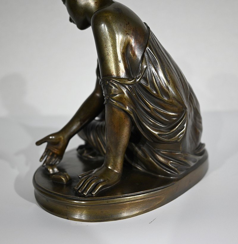 Bronze « La Joueuse D’osselets » D’après Statue Antique – XIXe-photo-8
