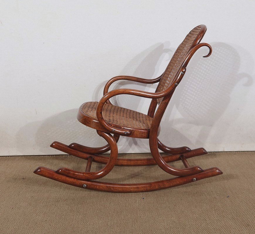 Child's Rocking-chair In Beech, Maison Thonet - 1910-photo-3