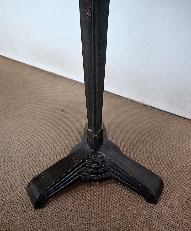 Pedestal Table In Bakelite And Cast Iron, Louis Vuitton Paris, Rex Editions, Art Deco - 1930-photo-3