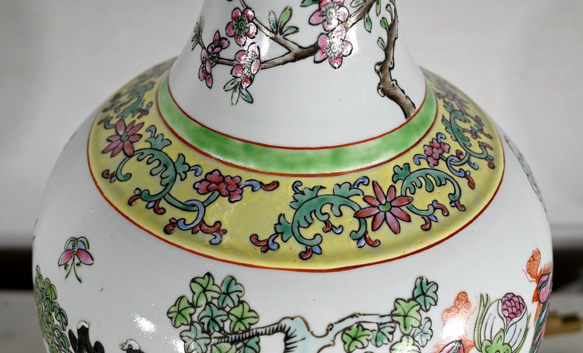Importante Lampe En Porcelaine De Chine – 1960-photo-6