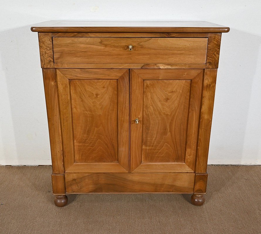 Rare Small Buffet In Solid Walnut, Restoration Period - Early Nineteenth-photo-3