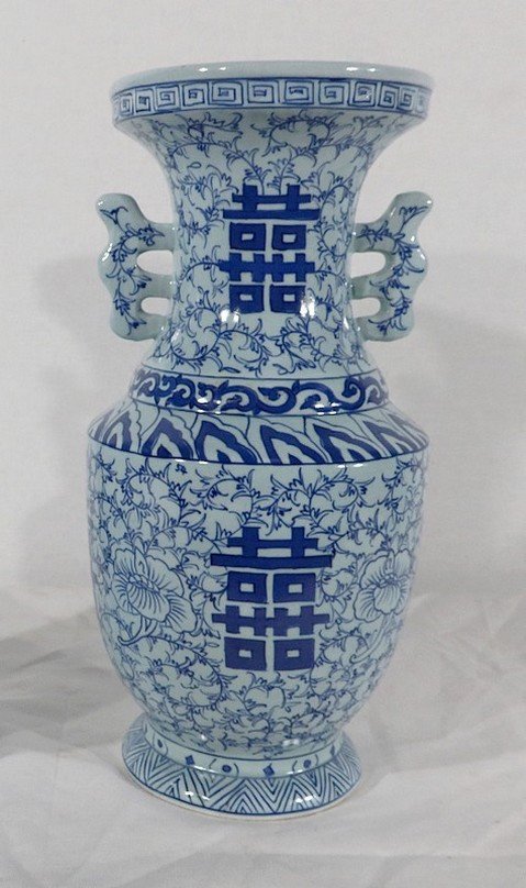Pair Of Ceramic Vases, China - Late Nineteenth-photo-3