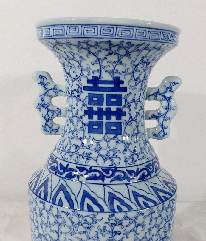 Pair Of Ceramic Vases, China - Late Nineteenth-photo-4