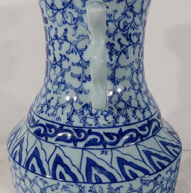 Pair Of Ceramic Vases, China - Late Nineteenth-photo-8