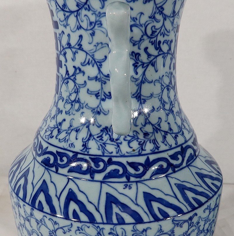 Paire De Vases En Céramique, Chine – Fin XIXe-photo-8