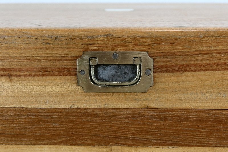 Travel Trunk In Camphor And Blond Mahogany - Late Nineteenth-photo-4
