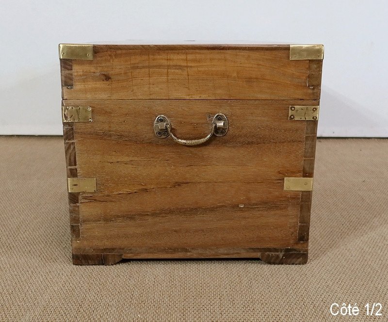 Travel Trunk In Camphor And Blond Mahogany - Late Nineteenth-photo-6