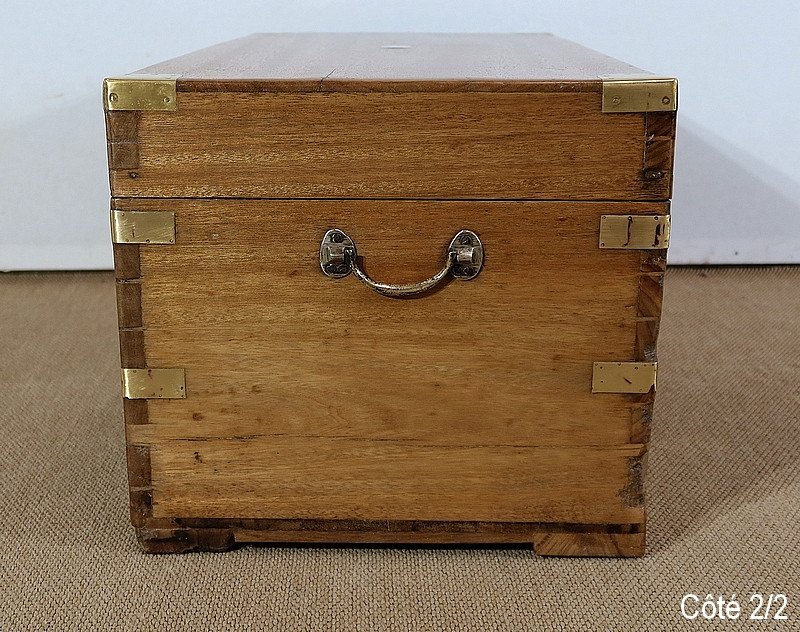 Travel Trunk In Camphor And Blond Mahogany - Late Nineteenth-photo-7