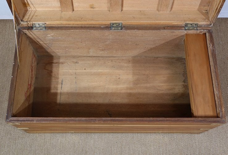 Travel Trunk In Camphor And Blond Mahogany - Late Nineteenth-photo-8