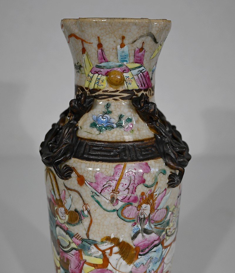 Nanjing Porcelain Vase, China - Late 19th Century-photo-6