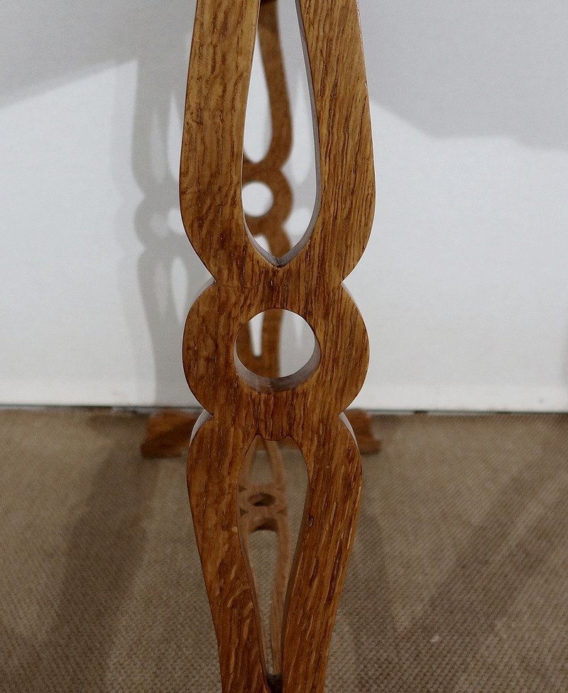 Flying Service Table, In Solid Oak - 1900-photo-3