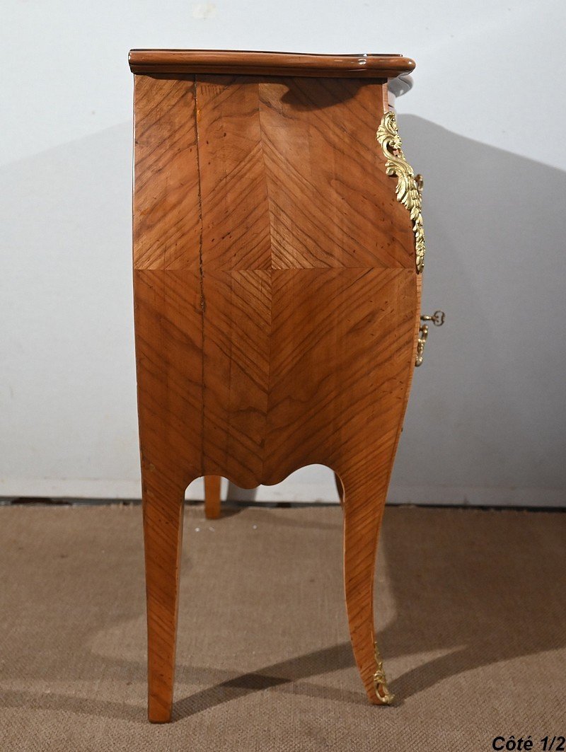 Small Chest Of Drawers In Cherry, Louis XV Style - Early Twentieth-photo-6