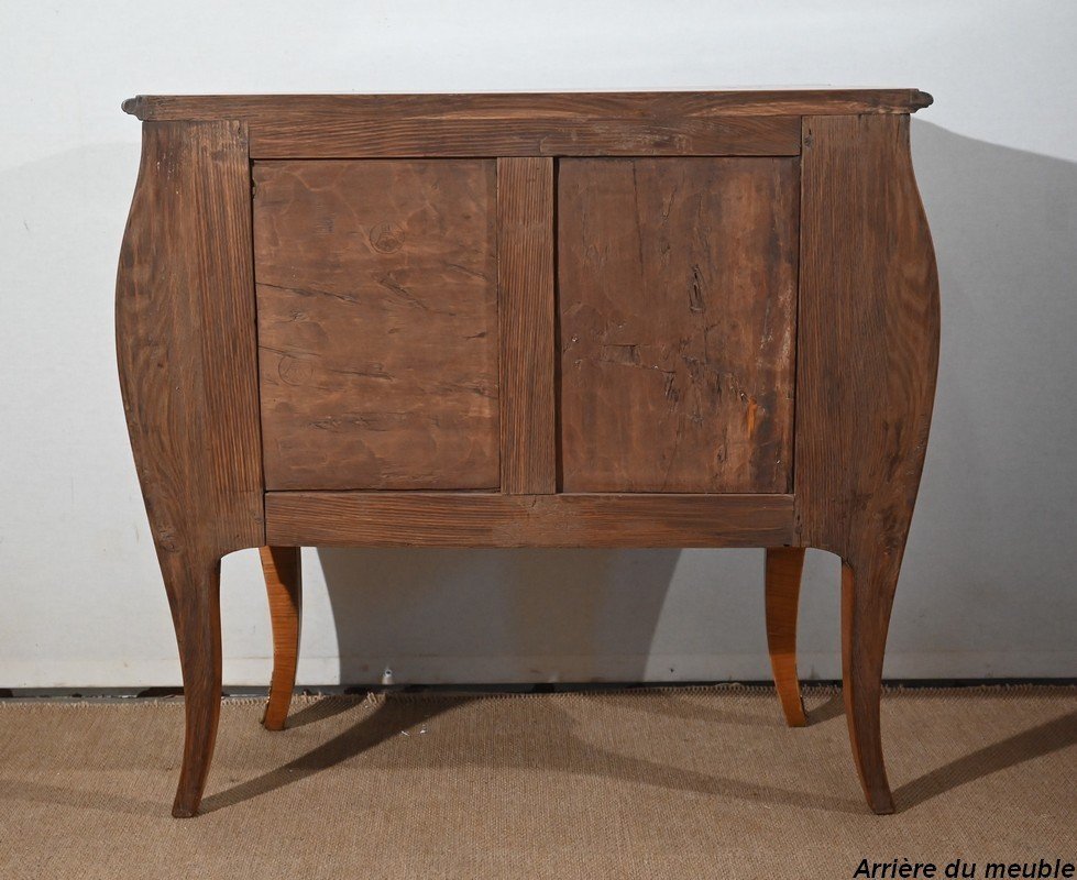 Petite Commode Sauteuse En Merisier, Style Louis XV – Début XXe-photo-8