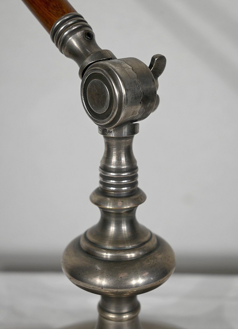 Articulated Arm Lamp In Metal And Wood - 1920-photo-6