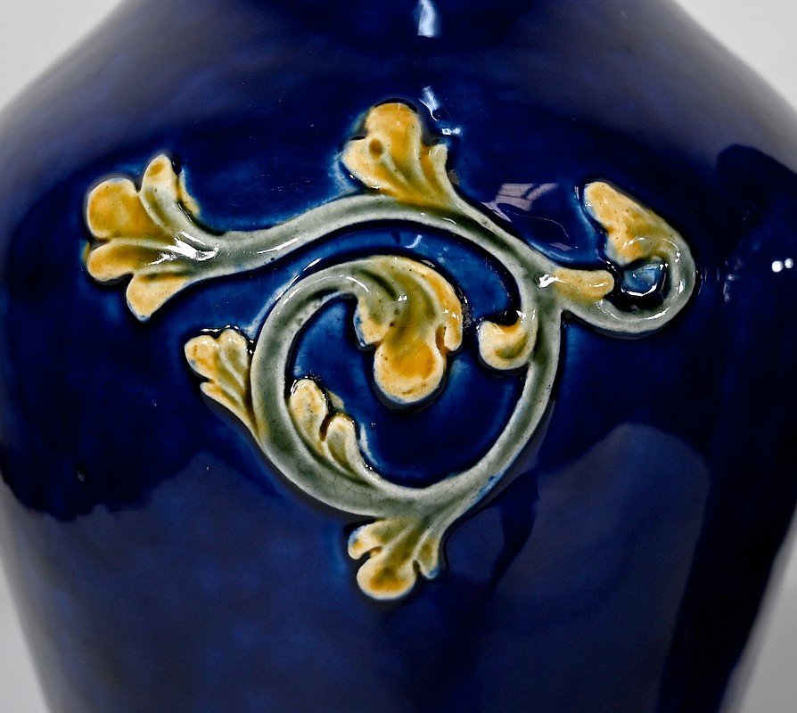 Pair Of Ceramic Vases, Art Nouveau - 1900-photo-4