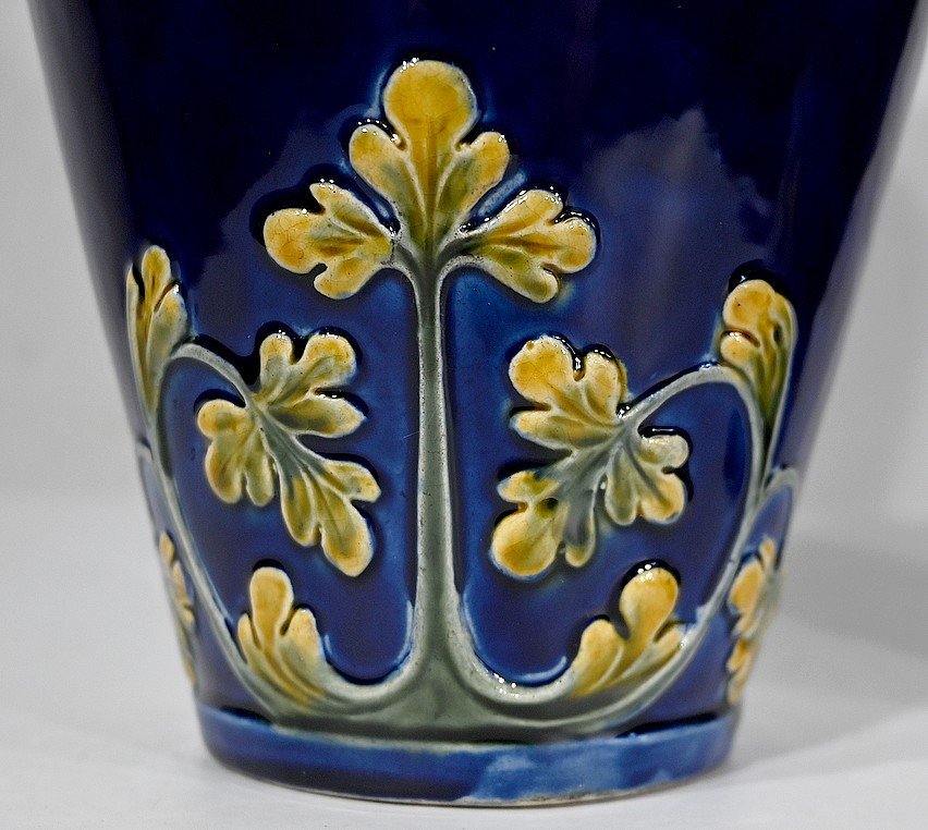 Paire De Vases En Céramique, Art Nouveau – 1900-photo-5