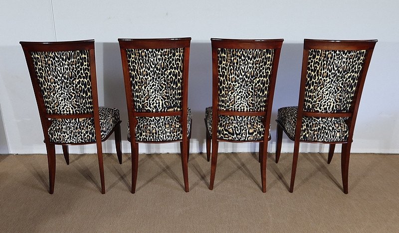 Suite Of 4 Chairs In Solid Beech - 1960-photo-2