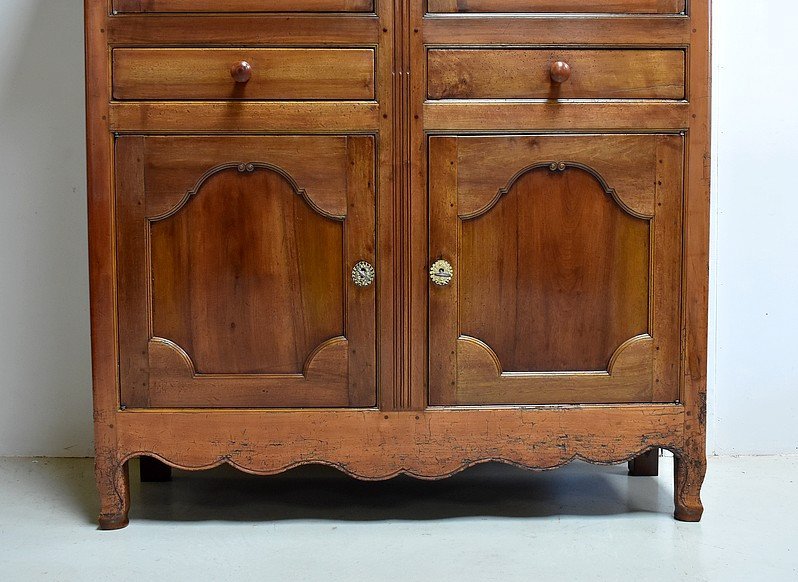 Rare Buffet Régional Quatre Portes, Style Louis XV - Début XIXe-photo-3