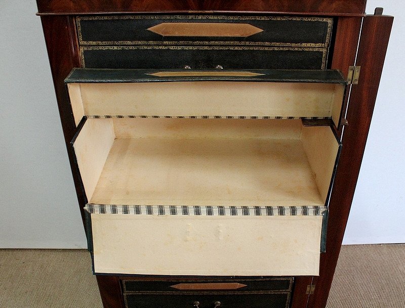 Cardboard Lectern In Mahogany, Restoration Period - 1st Part Of The Nineteenth-photo-2