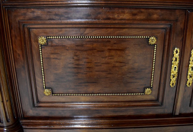 Sideboard Sideboard In Mahogany, Louis XVI Style - Early 20th Century-photo-2