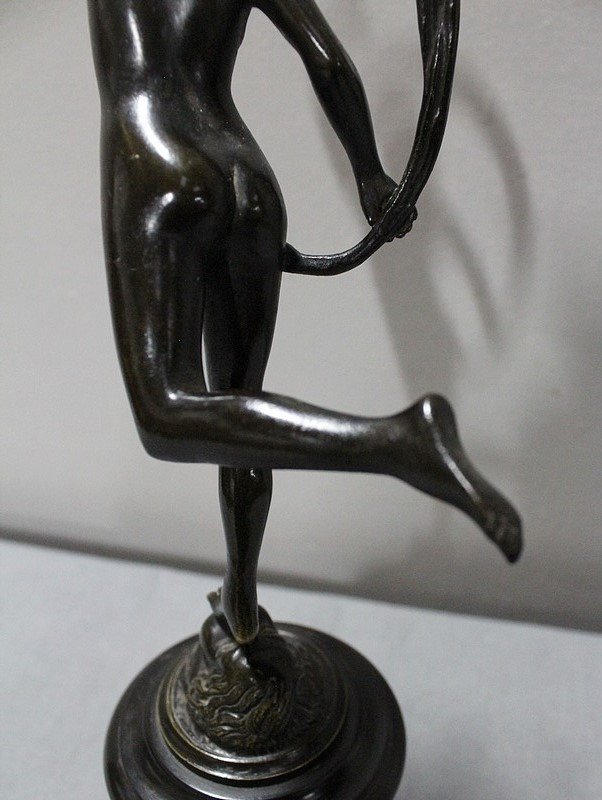 Bronze Of Woman On Pedestal, Jean De Bologne After Clodion - Nineteenth-photo-3