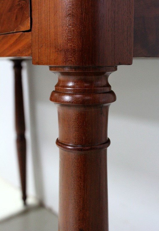 Small Cuban Mahogany Desk Table, Restoration Period - 1820-photo-3