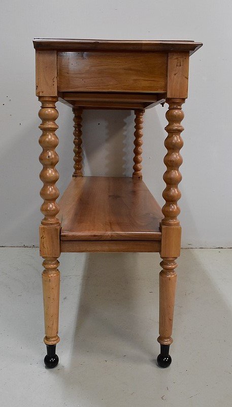 High Trolley In Solid Blond Walnut, Louis Philippe Period - Mid-19th Century-photo-4