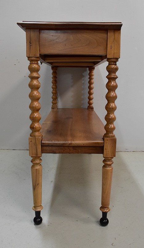 High Trolley In Solid Blond Walnut, Louis Philippe Period - Mid-19th Century-photo-5