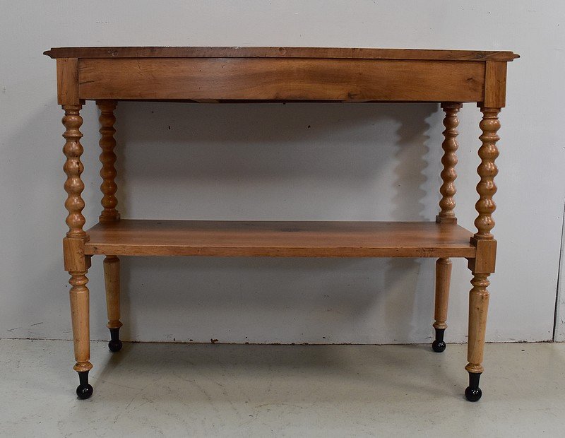 High Trolley In Solid Blond Walnut, Louis Philippe Period - Mid-19th Century-photo-7