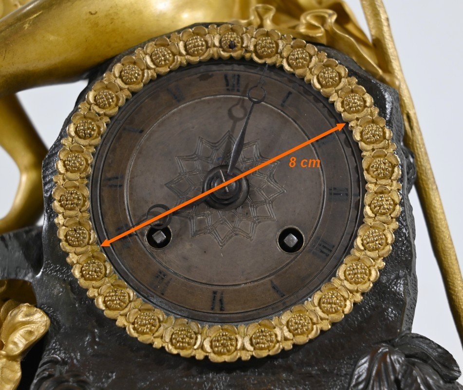 Horloge En Bronze Doré, époque Charles X – Début XIXe-photo-7