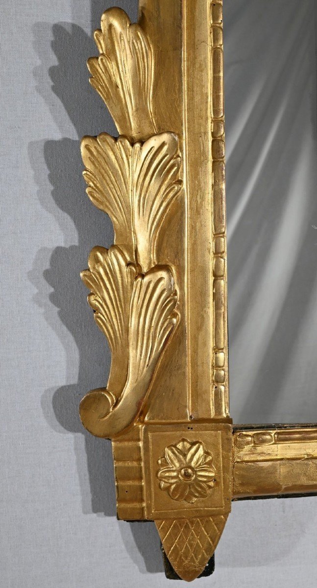 Rectangular Mirror In Golden Wood, Louis XVI Style - Late Nineteenth-photo-2