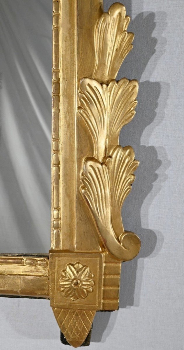 Rectangular Mirror In Golden Wood, Louis XVI Style - Late Nineteenth-photo-3