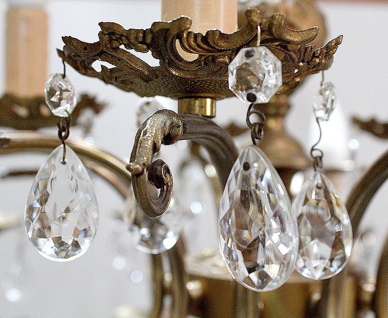 Crystal Chandelier - Mid 20th Century-photo-4