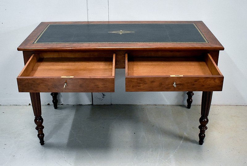 Cuban Mahogany Desk Table, Louis-philippe Period - Mid-19th Century-photo-3