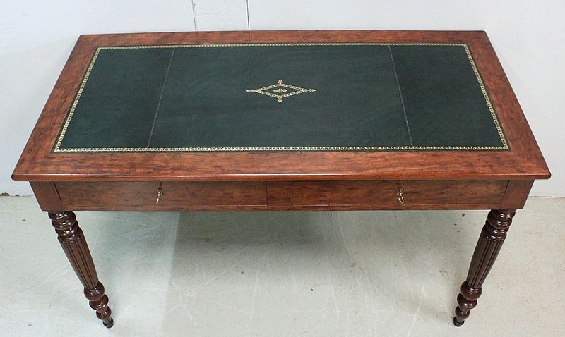 Cuban Mahogany Desk Table, Louis-philippe Period - Mid-19th Century-photo-4