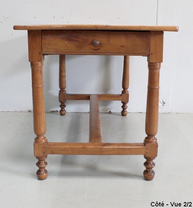 Rectangular Table In Solid Cherry - Late 18th Century-photo-4