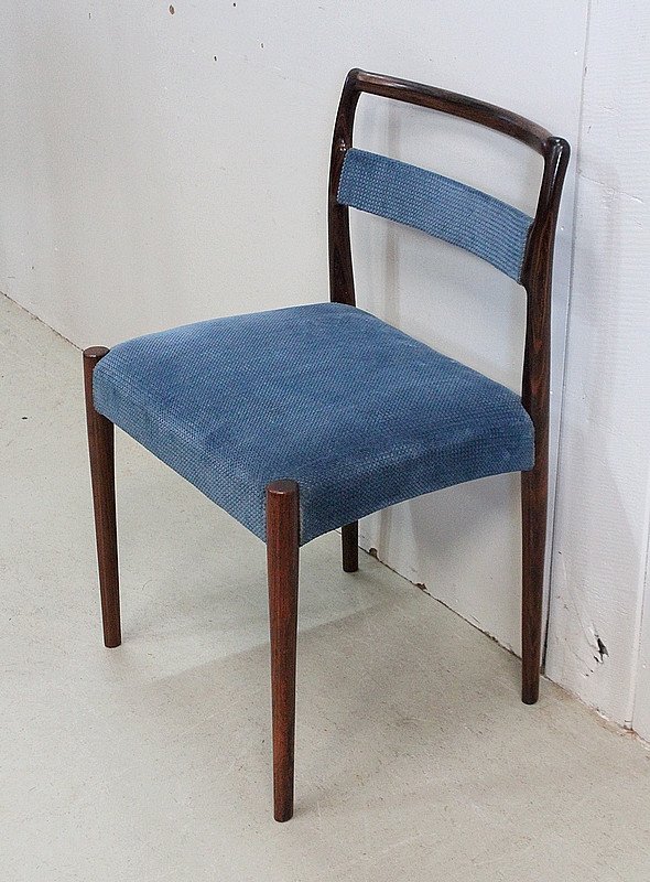 Suite Of 4 Scandinavian Chairs - 1960-photo-2