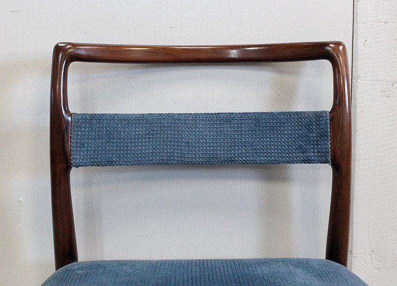 Suite Of 4 Scandinavian Chairs - 1960-photo-3