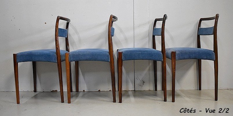 Suite De 4 Chaises Scandinaves – 1960-photo-5