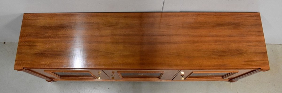 Sideboard In Walnut, Taste J. Leleu - Mid Twentieth-photo-4