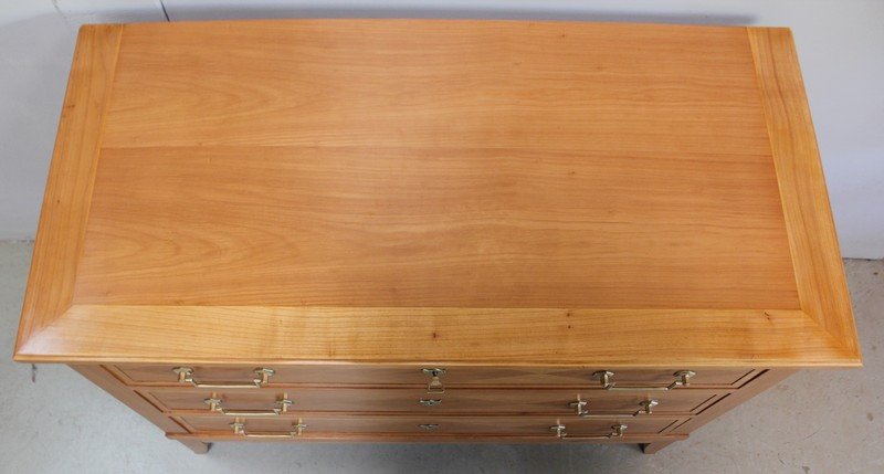 Commode En Cerisier Blond, goût Louis XVI – 1910-photo-4