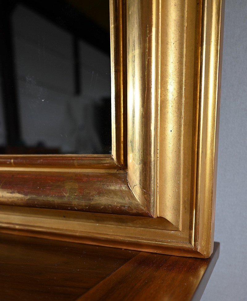 Important Miroir Doré à La Feuille D’or, époque Louis-philippe – Milieu XIXe-photo-6