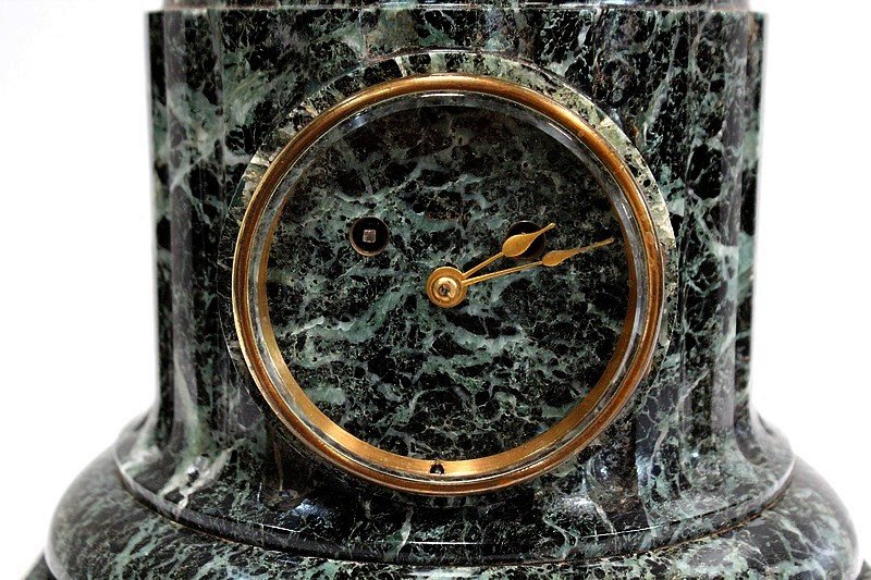 Pendule en Bronze et Marbre « Le Joueur de Flûte », de C-A. Calmels – 2ème partie XIXe-photo-3
